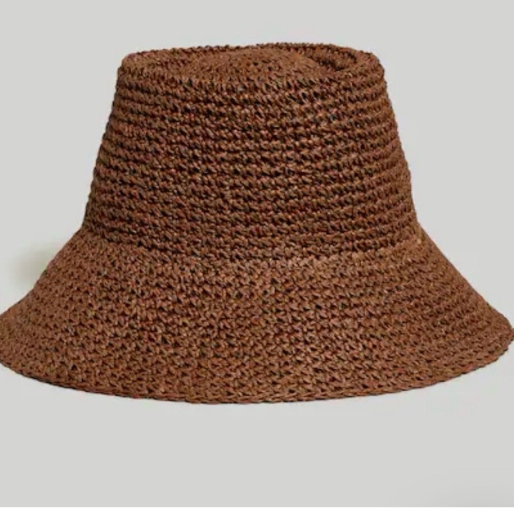 Madewell Lantern Straw Hat NWT